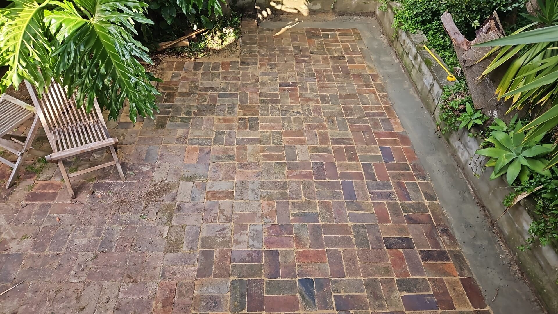 Finished Balgowlah paving after the failed bedding and levels were rebuilt