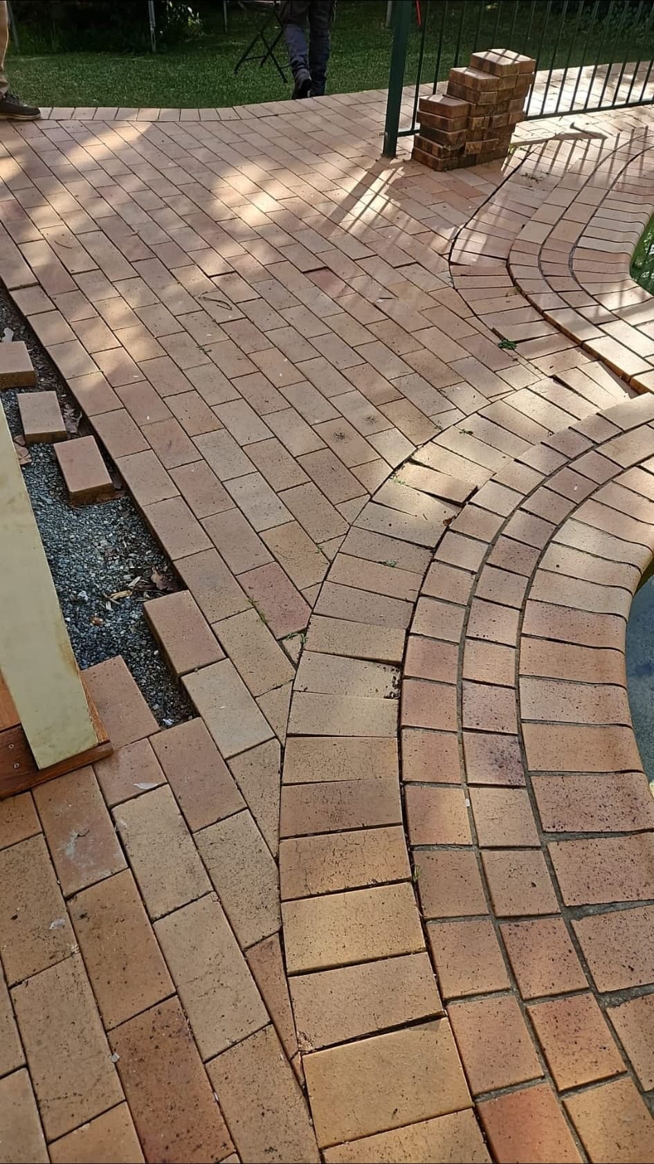 Artarmon poolside access before paving and drainage work