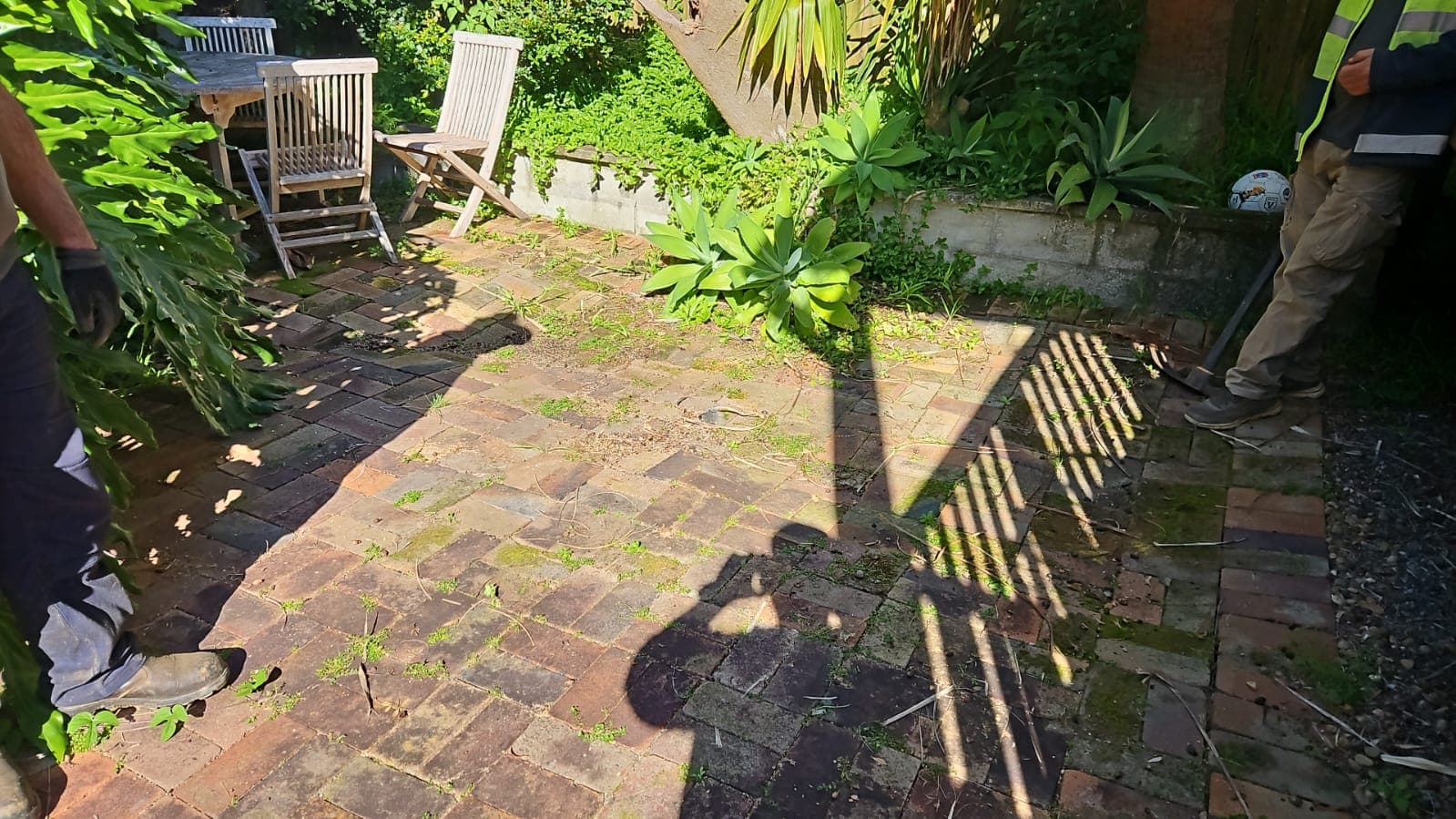 Balgowlah paving before the sunken sections were lifted