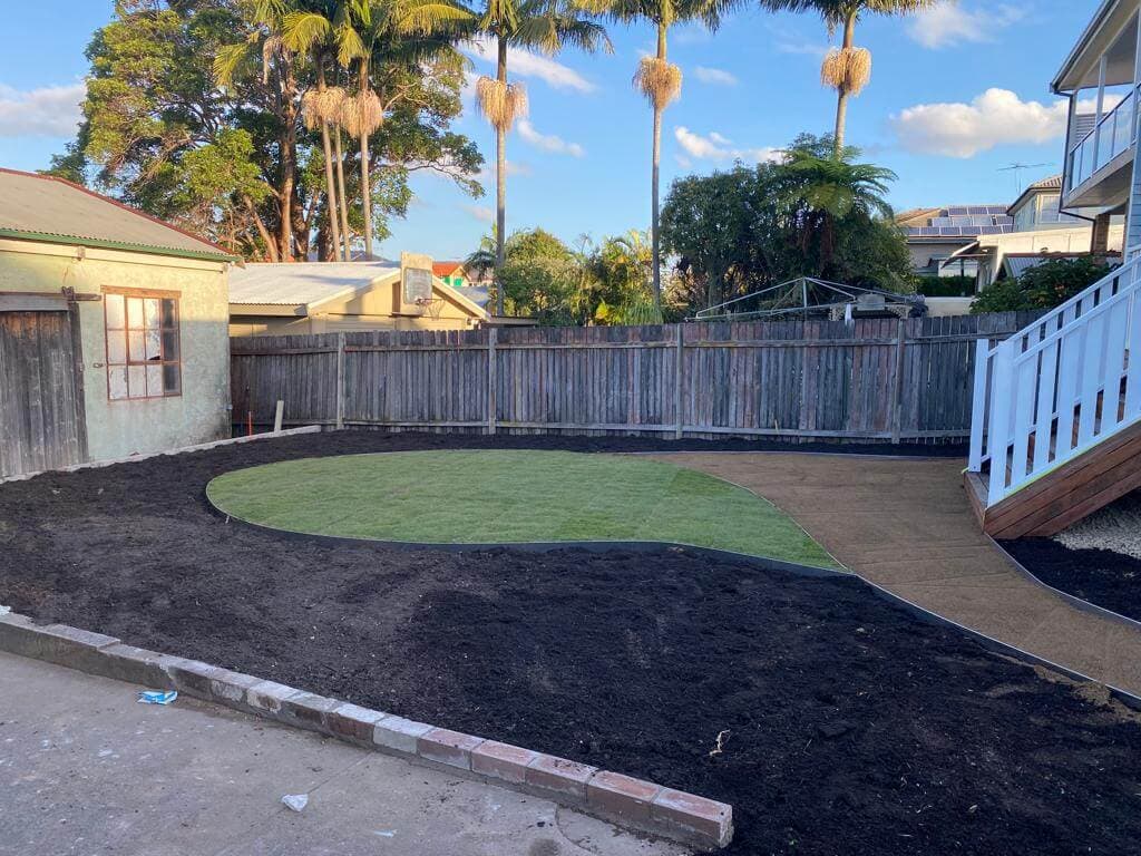 Stepping-stone path added to connect garden areas