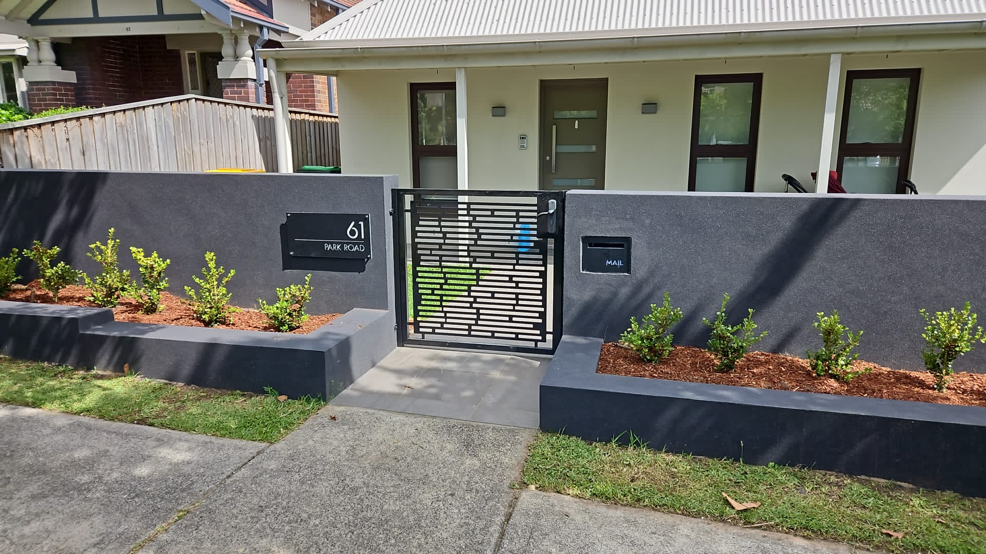 Naremburn paving, lighting and turf
