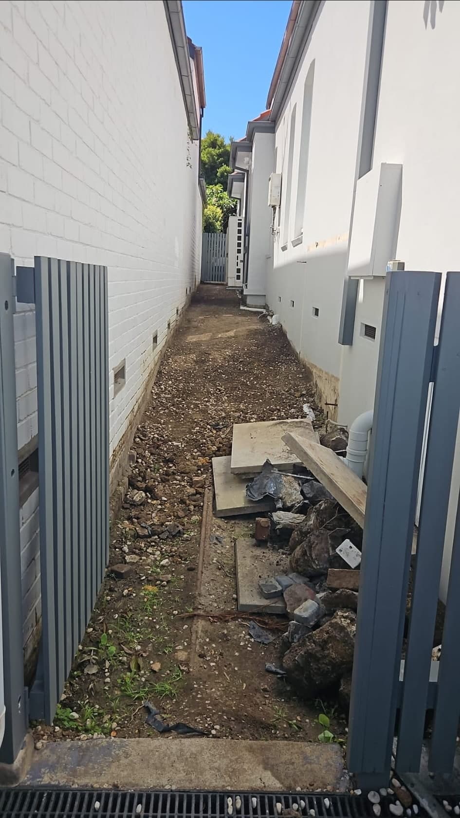 Naremburn side path before paver replacement